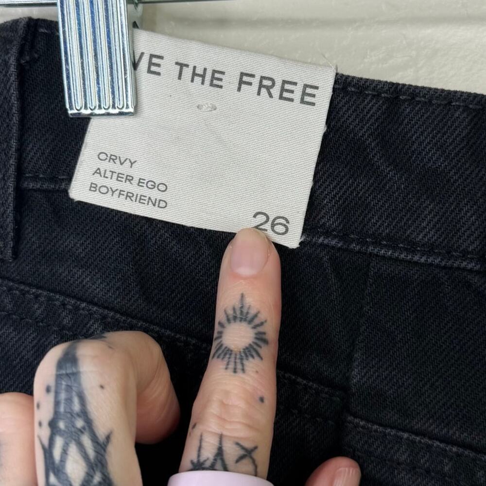NEW Free People We The Free Doppelganger Alter Ego Wide-Leg Twisted Jeans 26 - Picture 9 of 12